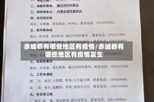 赤城都有哪些地区有疫情/赤城都有哪些地区有疫情发生