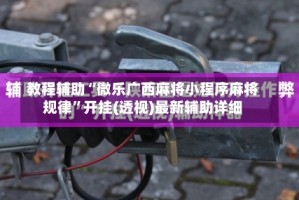 教程辅助“微乐广西麻将小程序麻将规律”开挂(透视)最新辅助详细