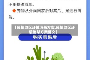 【疫情地区环境消杀方案,疫情地区环境消杀方案范文】