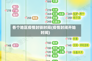 各个地区疫情封锁时间(疫情封闭开始时间)