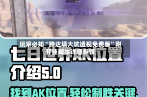 玩家必知“腾达填大坑透视免费版”附开挂脚本详细步骤