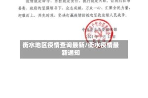 衡水地区疫情查询最新/衡水疫情最新通知