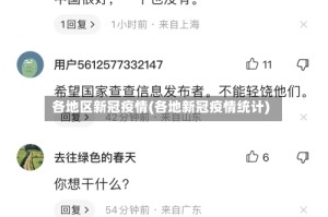 各地区新冠疫情(各地新冠疫情统计)