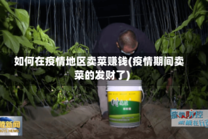 如何在疫情地区卖菜赚钱(疫情期间卖菜的发财了)