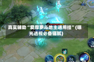 真实辅助“爱摩罗斗地主通用挂”(曝光透视必备猫腻)