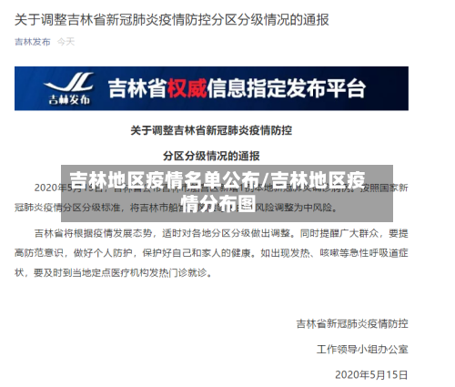 吉林地区疫情名单公布/吉林地区疫情分布图-第1张图片