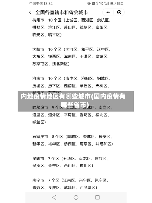 内地疫情地区有哪些城市(国内疫情有哪些省市)-第2张图片
