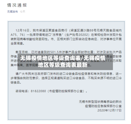 无锡疫情地区等级查询表/无锡疫情地区等级查询表最新-第3张图片