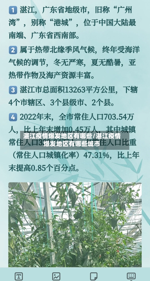 湛江疫情爆发地区有哪些/湛江疫情爆发地区有哪些城市-第2张图片