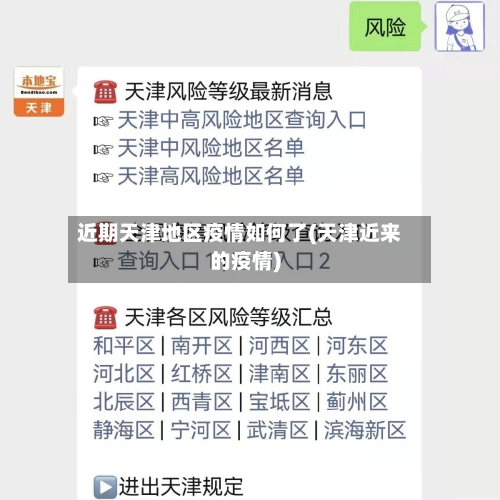 近期天津地区疫情如何了(天津近来的疫情)-第1张图片