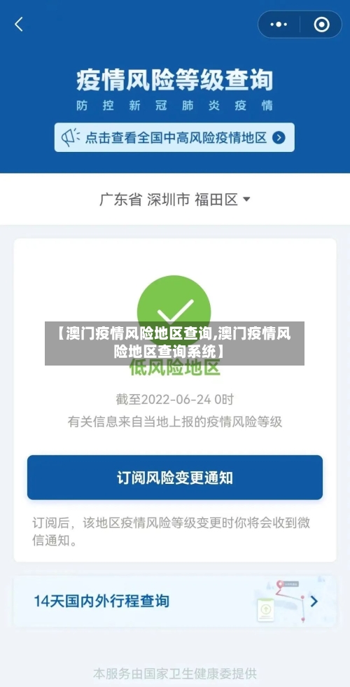 【澳门疫情风险地区查询,澳门疫情风险地区查询系统】-第1张图片
