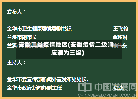 安徽二类疫情地区(安徽疫情二级响应调为三级)-第2张图片