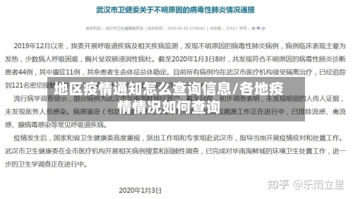 地区疫情通知怎么查询信息/各地疫情情况如何查询-第2张图片