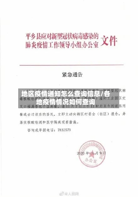 地区疫情通知怎么查询信息/各地疫情情况如何查询-第1张图片