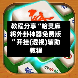 教程分享“哈灵麻将外卦神器免费版”开挂(透视)辅助教程-第1张图片