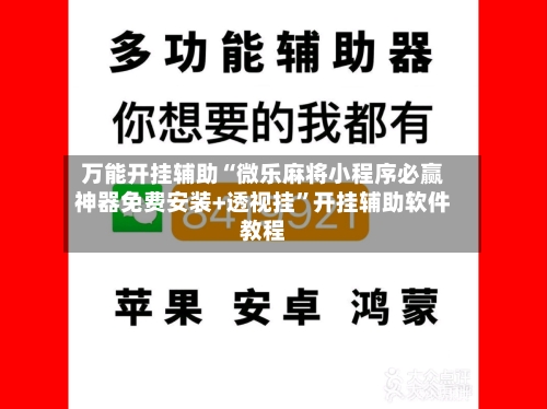 万能开挂辅助“微乐麻将小程序必赢神器免费安装+透视挂	”开挂辅助软件教程-第2张图片
