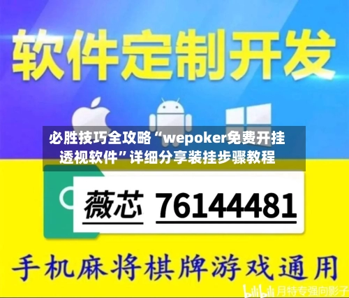 必胜技巧全攻略“wepoker免费开挂透视软件”详细分享装挂步骤教程-第3张图片