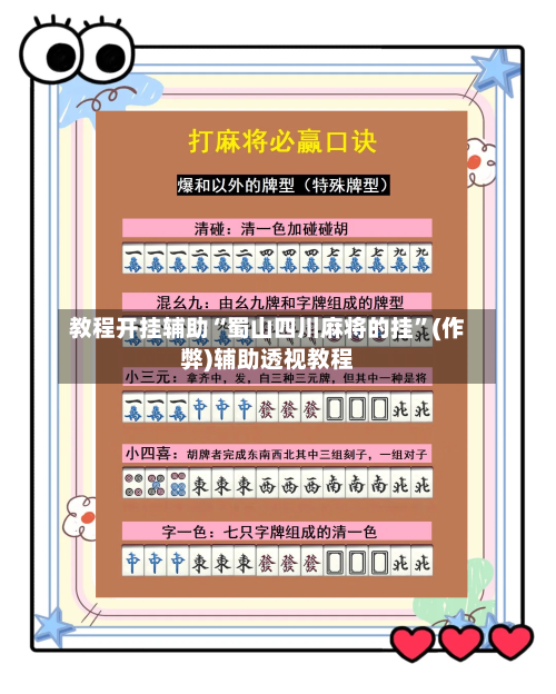 教程开挂辅助“蜀山四川麻将的挂	”(作弊)辅助透视教程-第1张图片