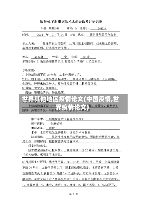 世界其他地区疫情论文(中国疫情,世界疫情论文)-第1张图片
