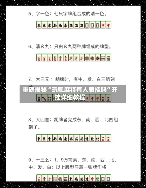 重磅揭秘“玩呗麻将有人装挂吗”开挂详细教程-第3张图片