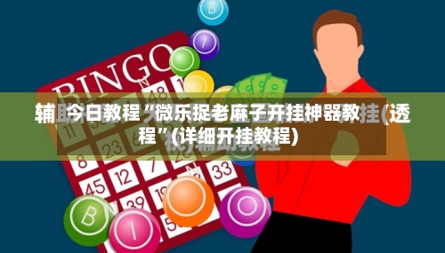 今日教程“微乐捉老麻子开挂神器教程”(详细开挂教程)-第1张图片