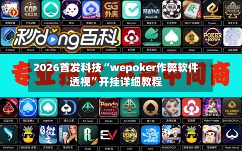 2026首发科技“wepoker作弊软件透视”开挂详细教程-第1张图片