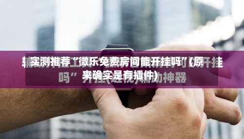 实测推荐“微乐免费房间能开挂吗	”(原来确实是有插件)-第1张图片