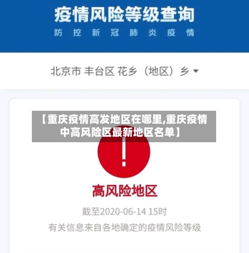 【重庆疫情高发地区在哪里,重庆疫情中高风险区最新地区名单】-第1张图片