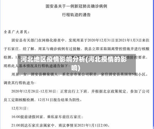 河北地区疫情影响分析(河北疫情的影响)-第1张图片