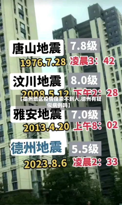 【德州地区疫情搜索不到人,德州有疑似病例吗】-第2张图片