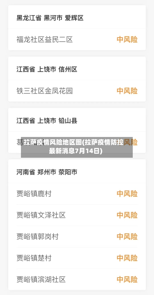 拉萨疫情风险地区图(拉萨疫情防控最新消息7月14日)-第1张图片